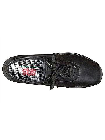 SAS Women's Traveler Athletic Lace Up Shoes in Black (view 2)
