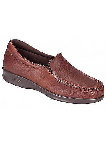 SAS Women's Twin Slip On Loafer in Mulch (view 2)