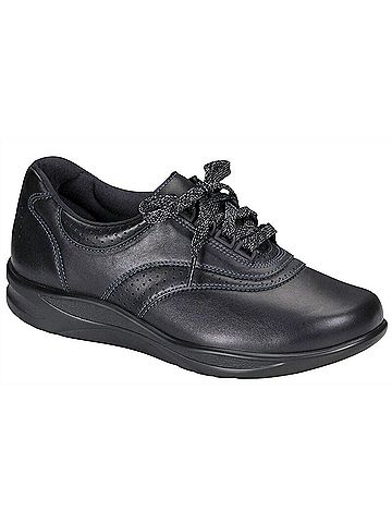 SAS Women's Walk Easy Walking Shoes in Black (view 1)