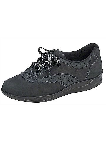 SAS Women's Walk Easy Walking Shoes in Nero (view 2)