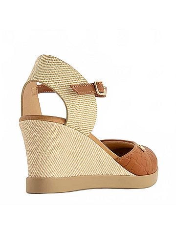 Andrea Women's Ankle-Strap Wedge in Brown (view 2)
