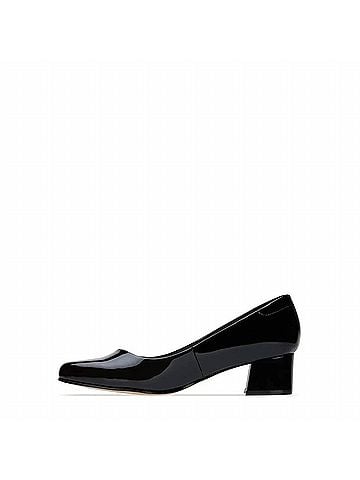 Andrea Women's Block Heel Pump in Black (view 2)