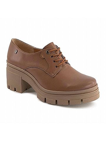 Andrea Women's Heeled Oxfords Shoe in Brown (view 1)