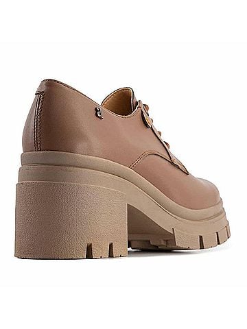 Andrea Women's Heeled Oxfords Shoe in Brown (view 2)