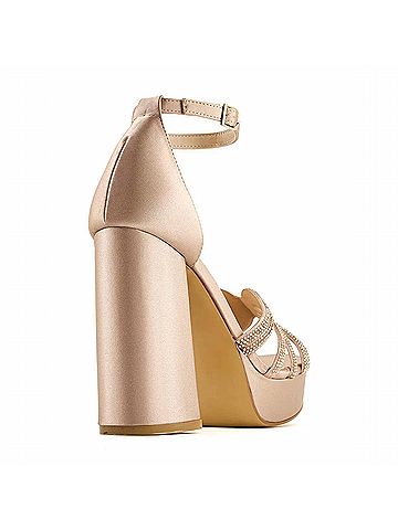 Andrea Women's Ankle-Strap Heeled Sandals in Copper (view 2)