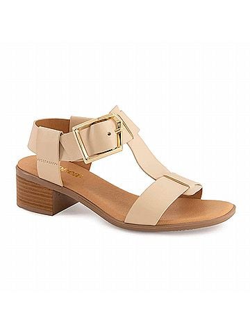 Andrea Women's Ankle-Strap Comfort Sandals in Beige (view 1)