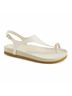 Andrea White Women's Sling-Back Sandals in Bone Size 6 - photo 1