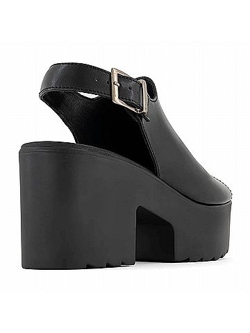 Andrea Women's Sling-Back Heeled Sandal in Black (view 2)