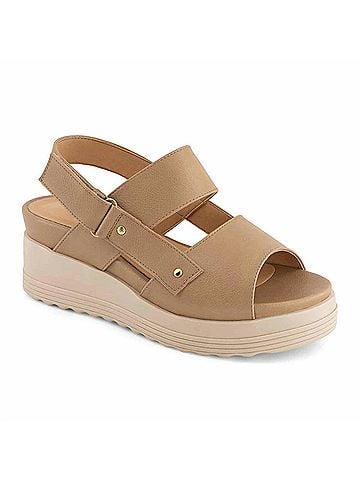 Andrea Women's Sling-Back Comfort Sandals in Beige (view 1)