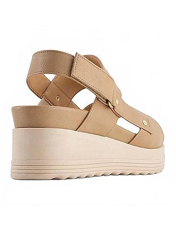 Andrea Women's Sling-Back Comfort Sandals in Beige (view 2)