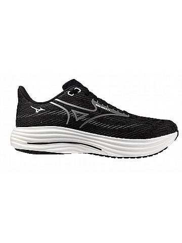Mizuno Women's Wave Rider 29 Running Shoes in Black/Grey (view 1)