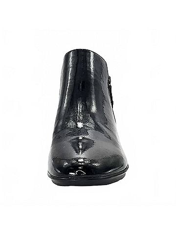 Revere Women's Damascus Wedged Boot in Black Patent (view 2)