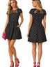 Maeve Polka Dots Black White Cocktail Dress Size 0 - photo 1