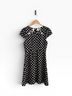 Maeve Polka Dots Black White Cocktail Dress Size 0 - photo 4