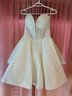 Custom Designed White Cocktail Dress Size XL - photo 3