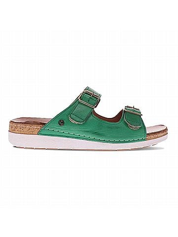 Revere Women's Brighton Slide Sandal in Emerald (view 1)