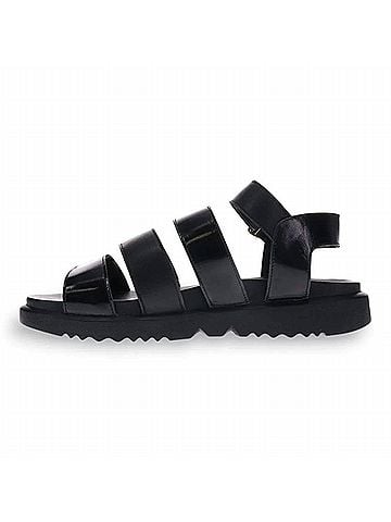 Revere Women's Costa Rica Sandal in Black Sheen (view 2)