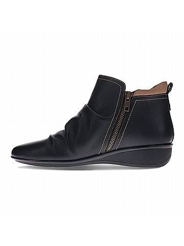 Revere Women's Plymouth Wedge Boot in Black/Toffee (view 2)