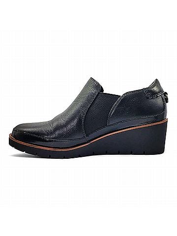 Revere Women's Mykonos Wedge Loafer in Black (view 2)