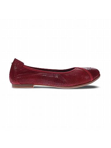 Revere Women's Nairobi Ballet Flats in Cherry Lizard (view 1)