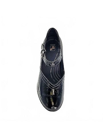 Revere Women's Narita Mary-Jane Flats in Black Patent (view 2)