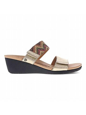 Revere Women's Sorrento Wedge Sandal in Gold Multi (view 1)