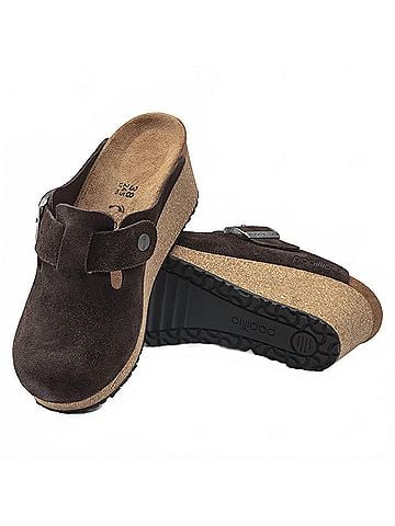 Birkenstock Women's Fanny Suede Clog in Roast (view 2)