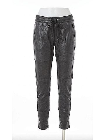 Raffaello Rossi Women's Candy Vegan Leather Pants in Dark Olive (view 1)