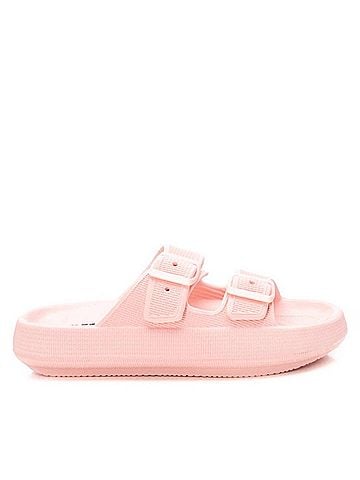 XTI Women's Rubber Flat Sandals in Pink (view 1)
