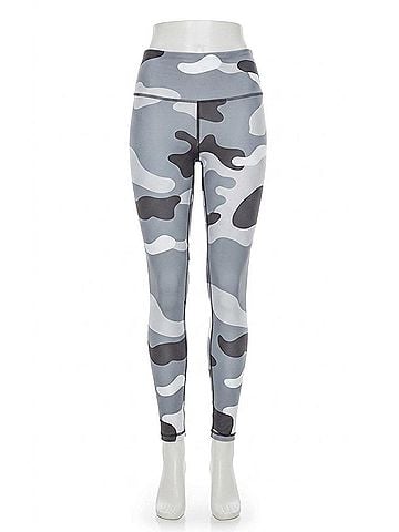 Playground City Camo Leggings in Grey (view 1)