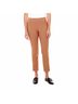 up! Solid Brown Pull-On Petal Ankle Trouser Pant in Chipmunk Size 6 - photo 2