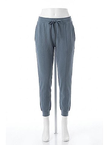 Mono b Cuffed Joggers With Zippered Pockets in Blue (view 1)