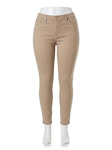YMI Curvy Mid-Rise Hyperstretch Skinny Pant in Tea Leaf (view 1)