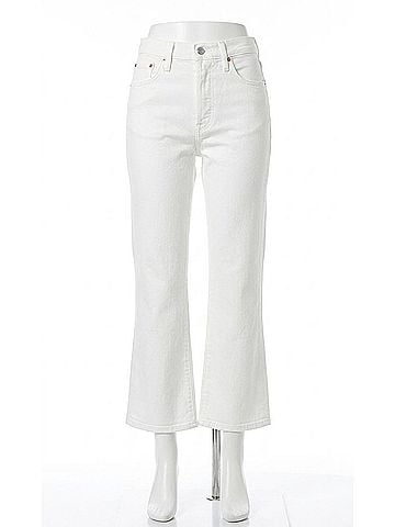 Rag & Bone Women's Straight Leg Jeans in White (view 1)