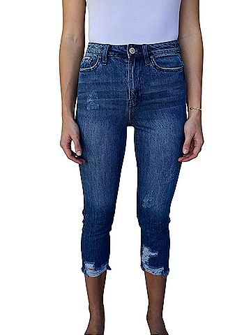 YMI Jolie Skinny Jean in Dark Wash (view 2)