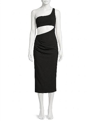 Misha Elisebeth Midi Dress in Black (view 1)