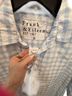Frank & Eileen 100% Cotton Checkered-gingham Blue White Button-Down Shirt Size M - photo 2