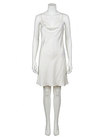 GiGi Moda Madonna Satin Mini Dress in White (view 1)