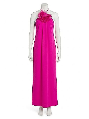 Halston Heritage Women's Onika Gown in Crepe Candy Pink (view 1)