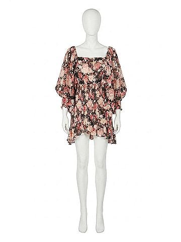 Elliatt Occident Mini Dress in Pink Multi (view 1)