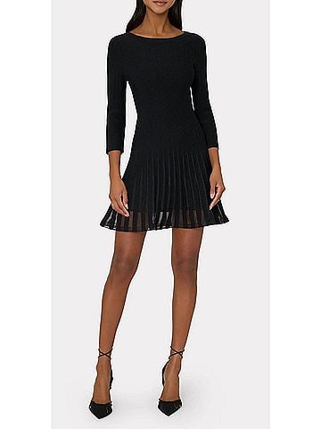 Milly Tabitha Mini Dress in Black (view 2)
