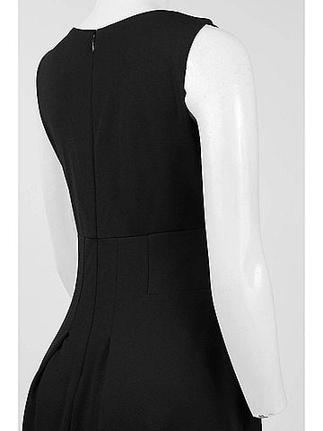 Taylor Sleeveless A-Line Day Dress in Black (view 2)