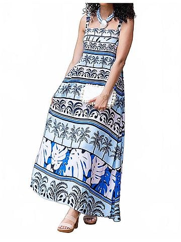 Walker & Wade Giselle Maxi Dress in Blue (view 2)