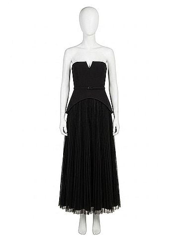 Hutch Lilibet Strapless Maxi Gown in Black (view 1)