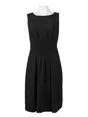 Taylor Sleeveless A-Line Day Dress in Black (view 1)