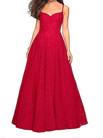 La Femme Prom Dress in Red (view 2)