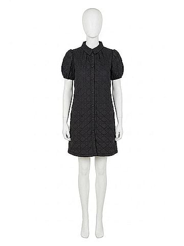 Dolce Cabo Quilted Dress in Black (view 1)