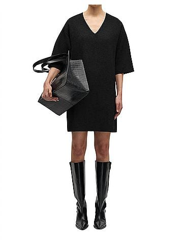 Samsoe Samsoe Salula Mini Dress in Black (view 2)