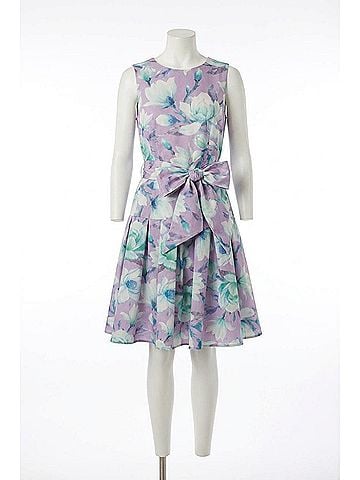 Sara Campbell Giselle Midi Dress in Lilac Floral (view 1)