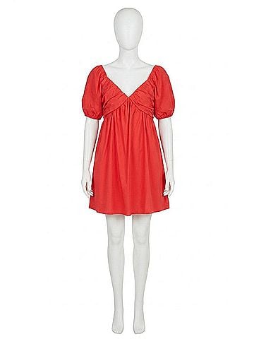 Sugarlips Leandra Poplin Mini Dress in Red (view 1)